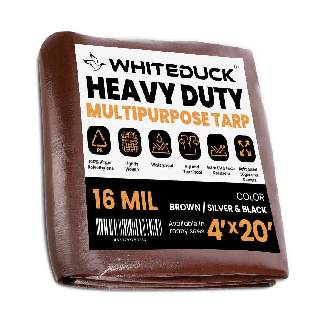 Super Heavy Duty Poly Tarp Cover Thick 16 Mil, 8 oz - Grayman Trading Company