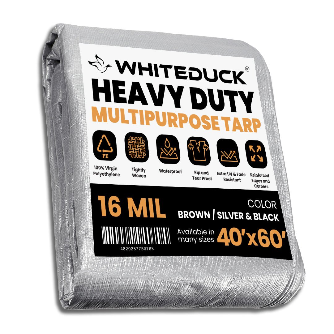 Super Heavy Duty Poly Tarp Cover Thick 16 Mil, 8 oz - Grayman Trading Company