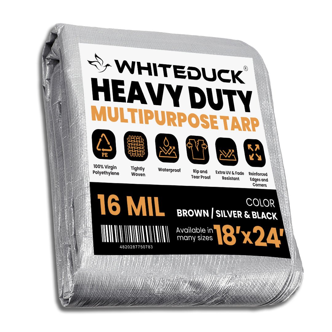 Super Heavy Duty Poly Tarp Cover Thick 16 Mil, 8 oz - Grayman Trading Company
