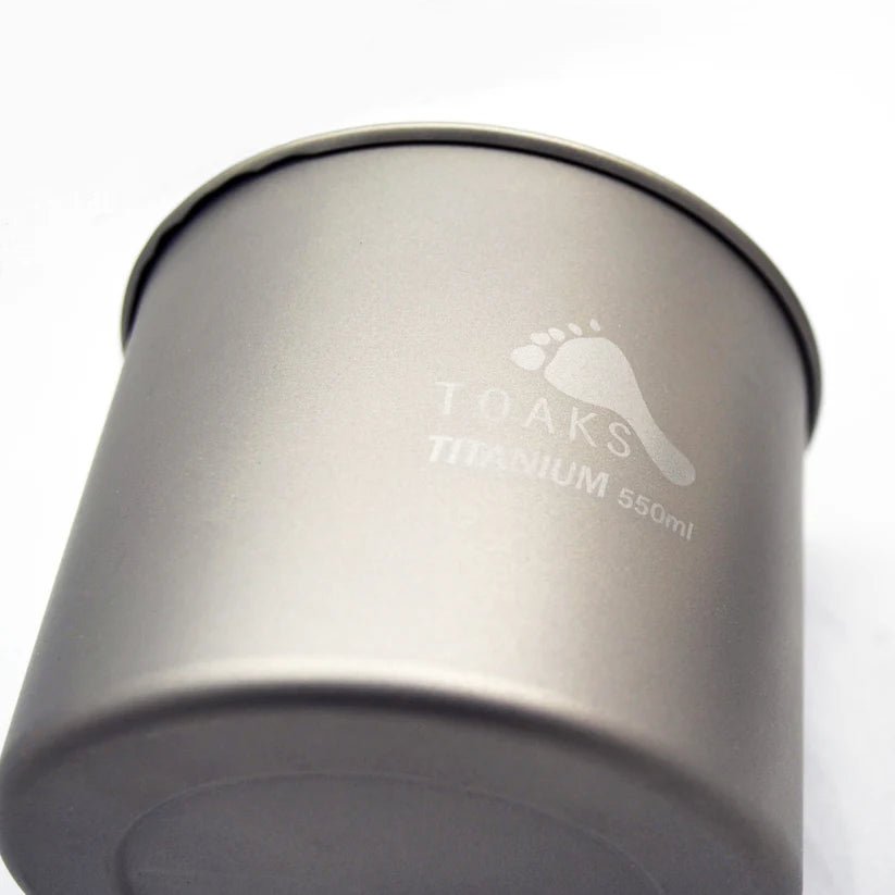 TOAKS LIGHT Titanium 550ml Pot without Handle - Grayman Trading Company