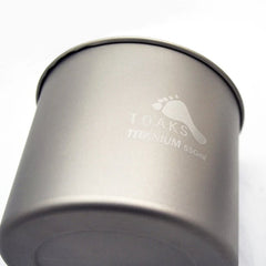 TOAKS LIGHT Titanium 550ml Pot without Handle - Grayman Trading Company
