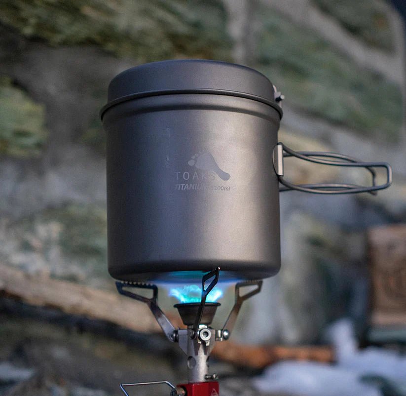 Toaks Titanium 1100ml Pot with Pan - Grayman Trading Company
