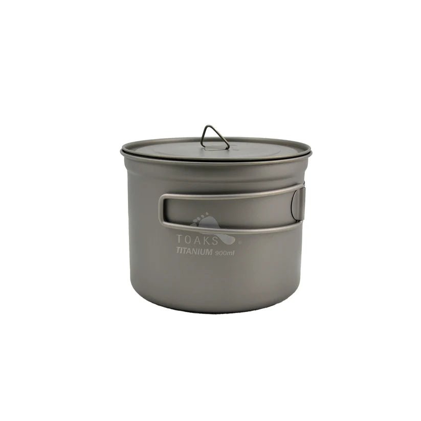 TOAKS Titanium 900ml D115mm Pot — 4.1oz with Lid, Nesting Compatible ...
