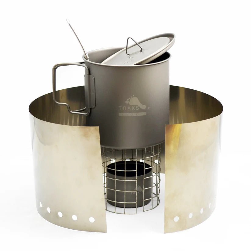 TOAKS Titanium Alcohol Stove Cook System with 650ml Pot - Grayman Trading Company