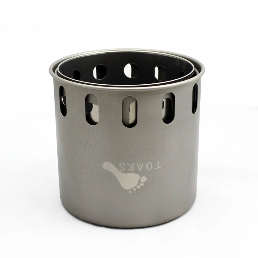 TOAKS Titanium Backpacking Wood Burning Stove - Grayman Trading Company