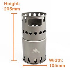 TOAKS Titanium Backpacking Wood Burning Stove - Grayman Trading Company