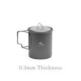 Toaks Ultralight Titanium 450ml Cup with Lid - Grayman Trading Company