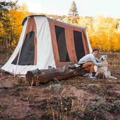 USED - 10'x10' Prota Canvas Tent, Deluxe - Grayman Trading Company