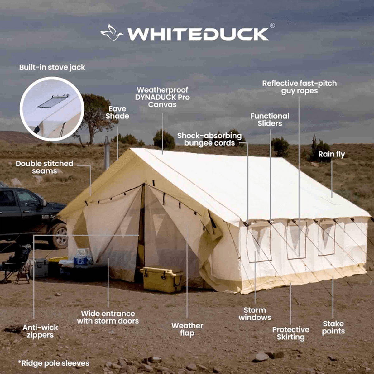 USED - 10'x12' Alpha Wall Tent - Grayman Trading Company