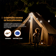 USED - 13' Regatta Bell Tent - Boulder Gray - Grayman Trading Company