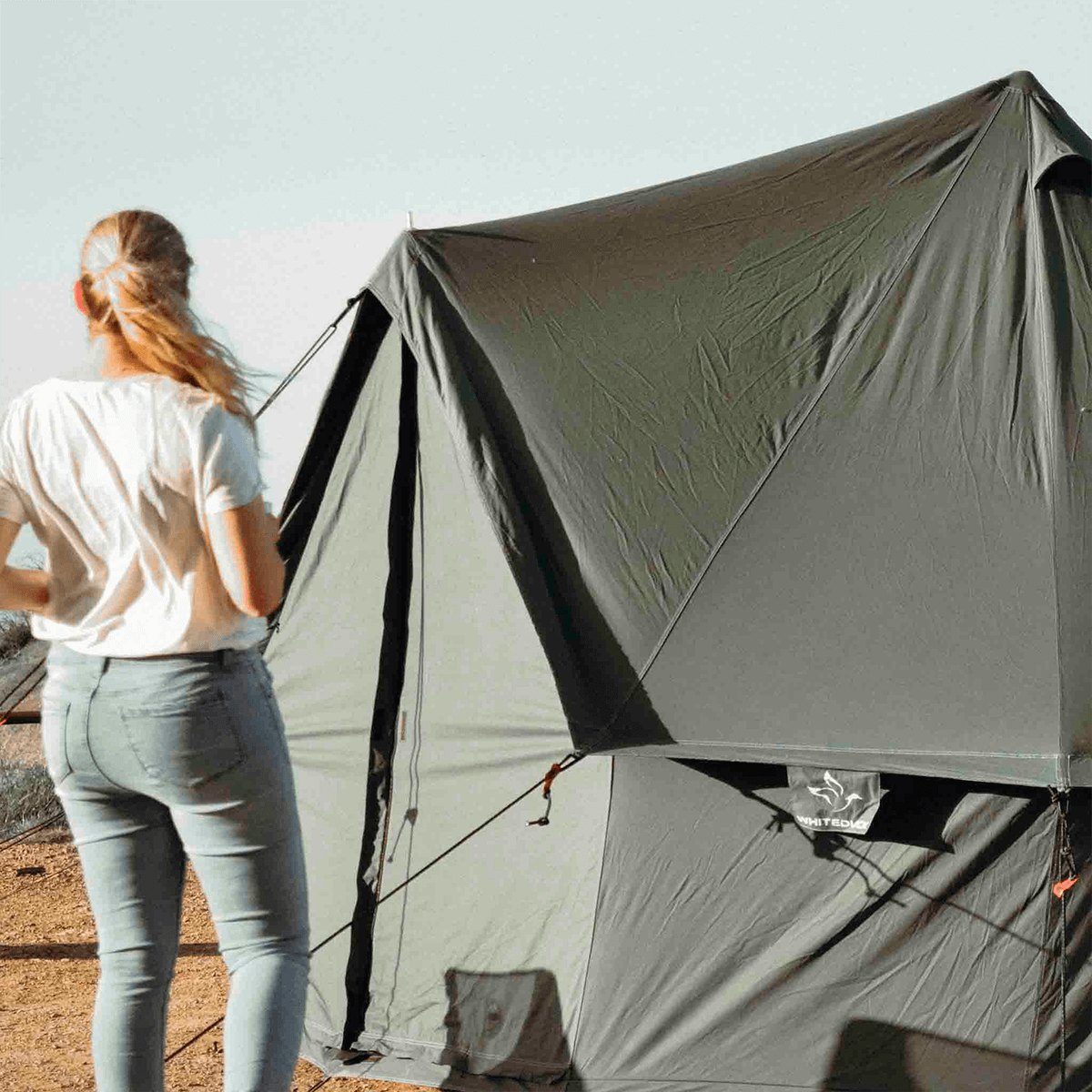 USED - 13' Regatta Bell Tent - Boulder Gray - Grayman Trading Company