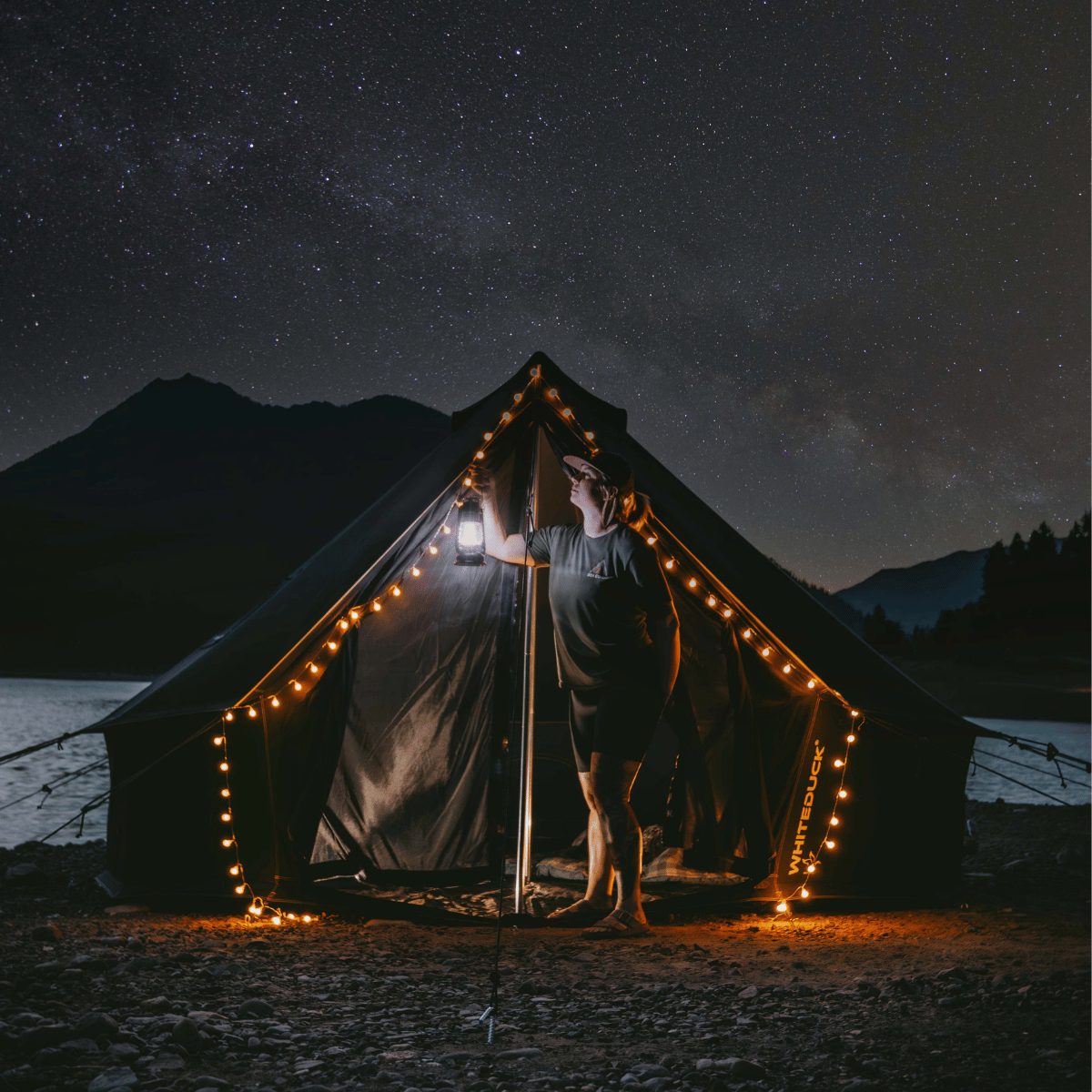 USED - 16' Regatta Bell Tent - Night sky - Grayman Trading Company