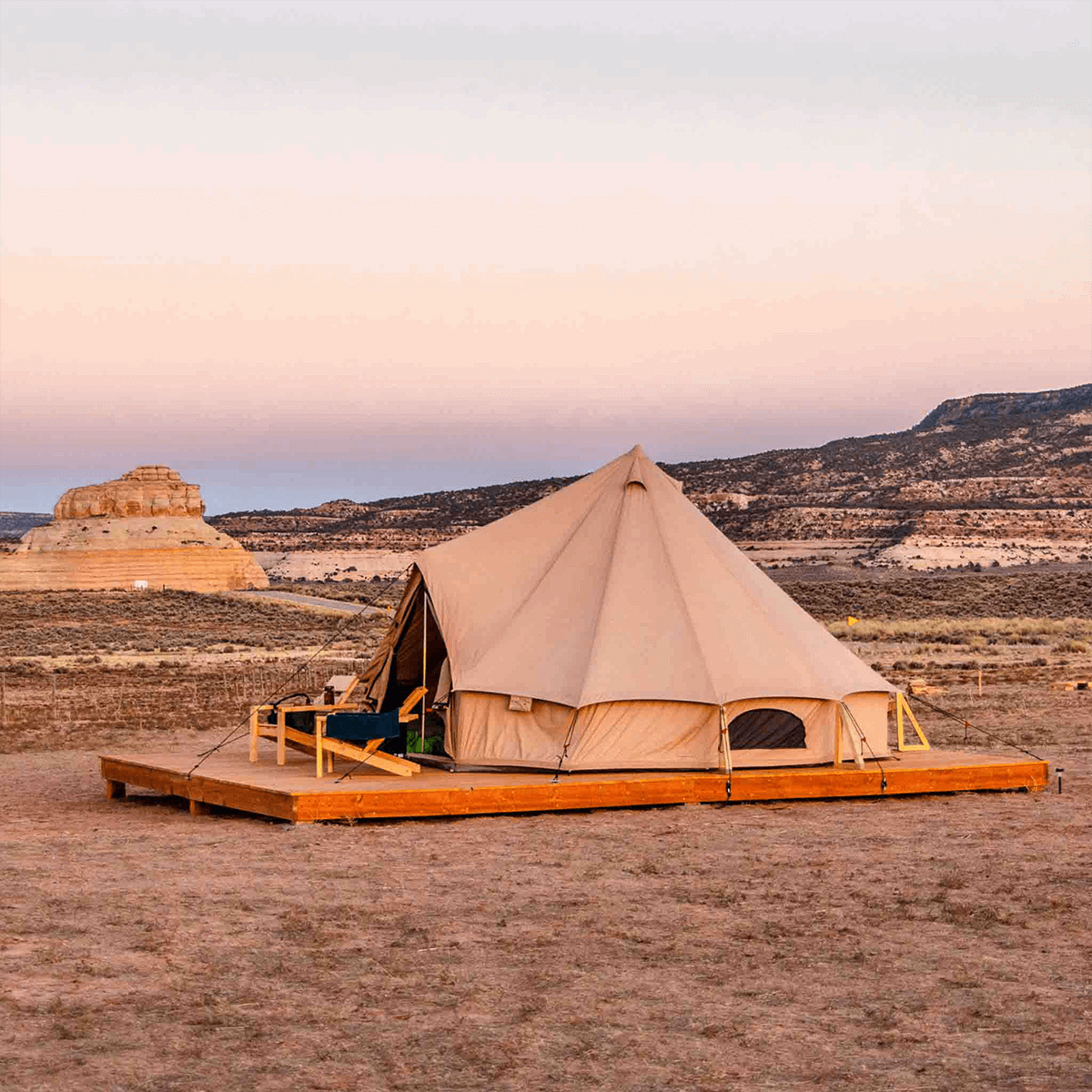 Used - 20' Regatta Bell Tent - Sandstone - Grayman Trading Company