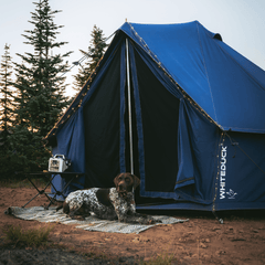 USED - 20' Regatta Bell Tent - Saphhire Blue - Grayman Trading Company