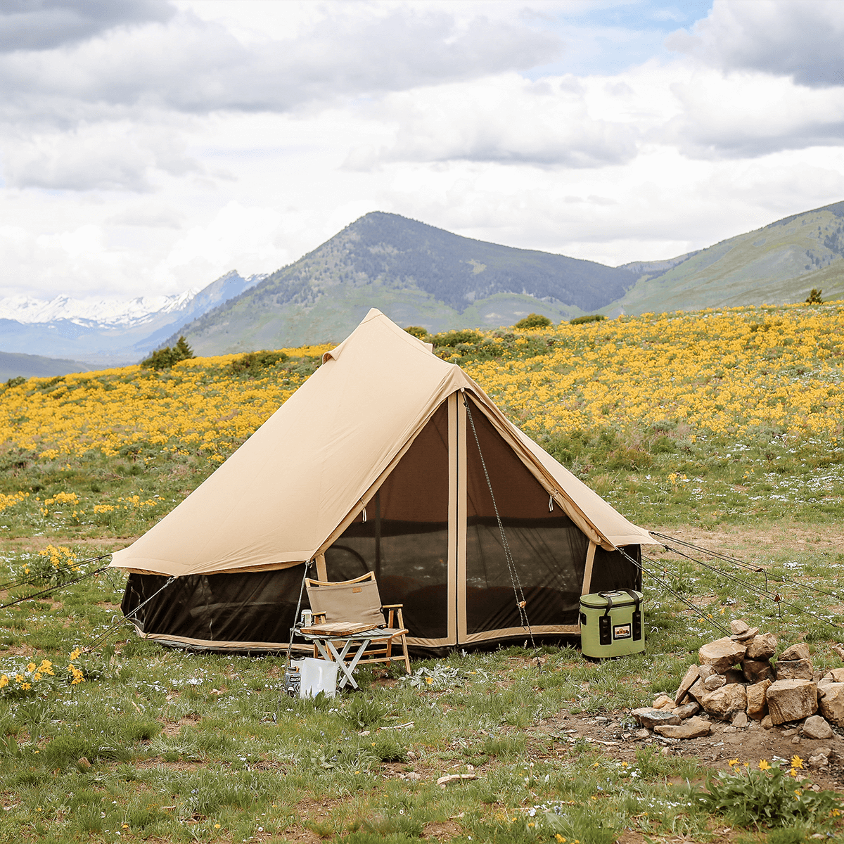 USED - Regatta Double Wall Tent - Sandstone Beige - Grayman Trading Company