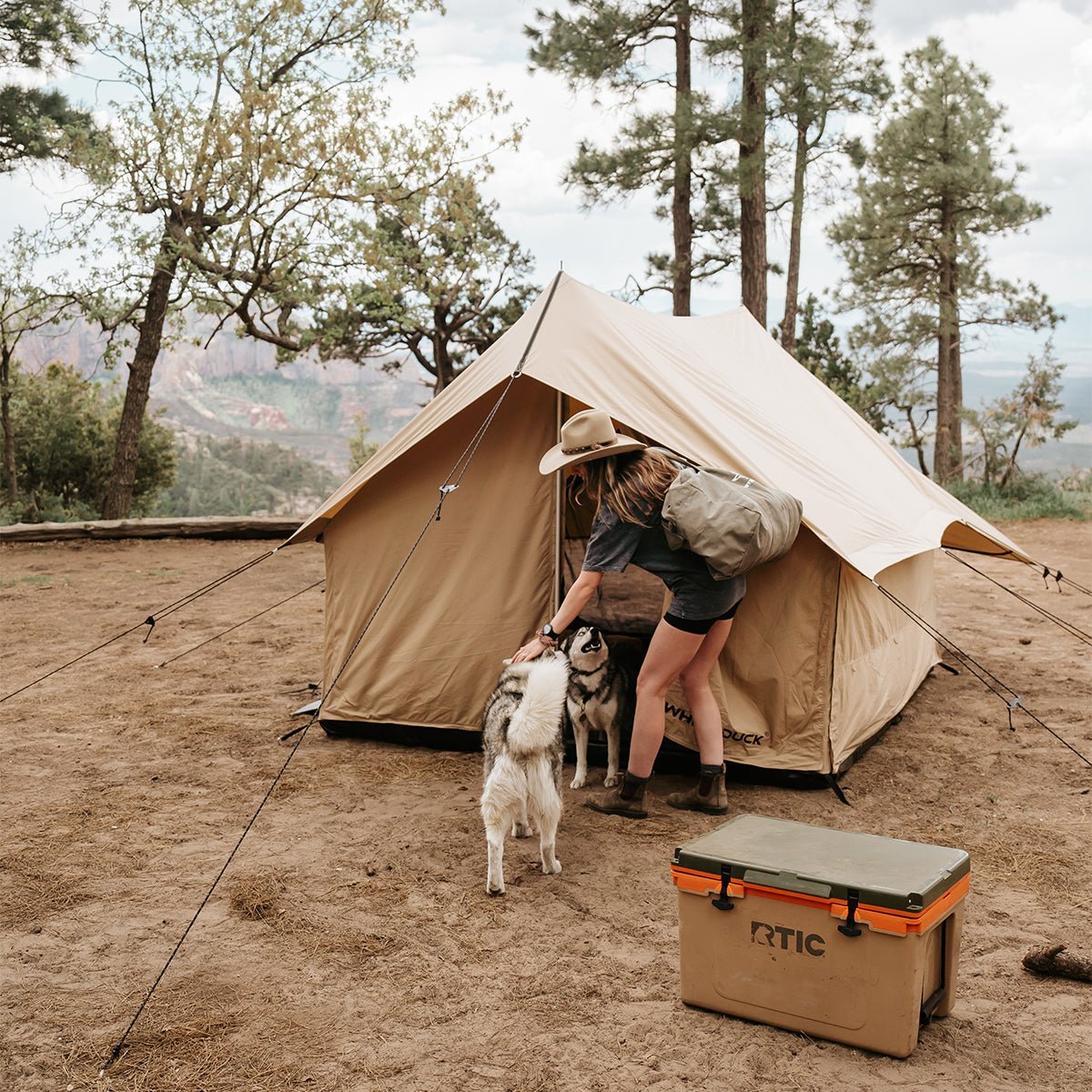 USED - Rover Scout Tent - 8'x9' Sandstone Beige - Grayman Trading Company